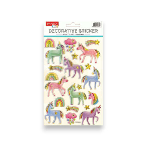 Picture of TANEX KIDS DECORATIVE UNICORNS STICKERS